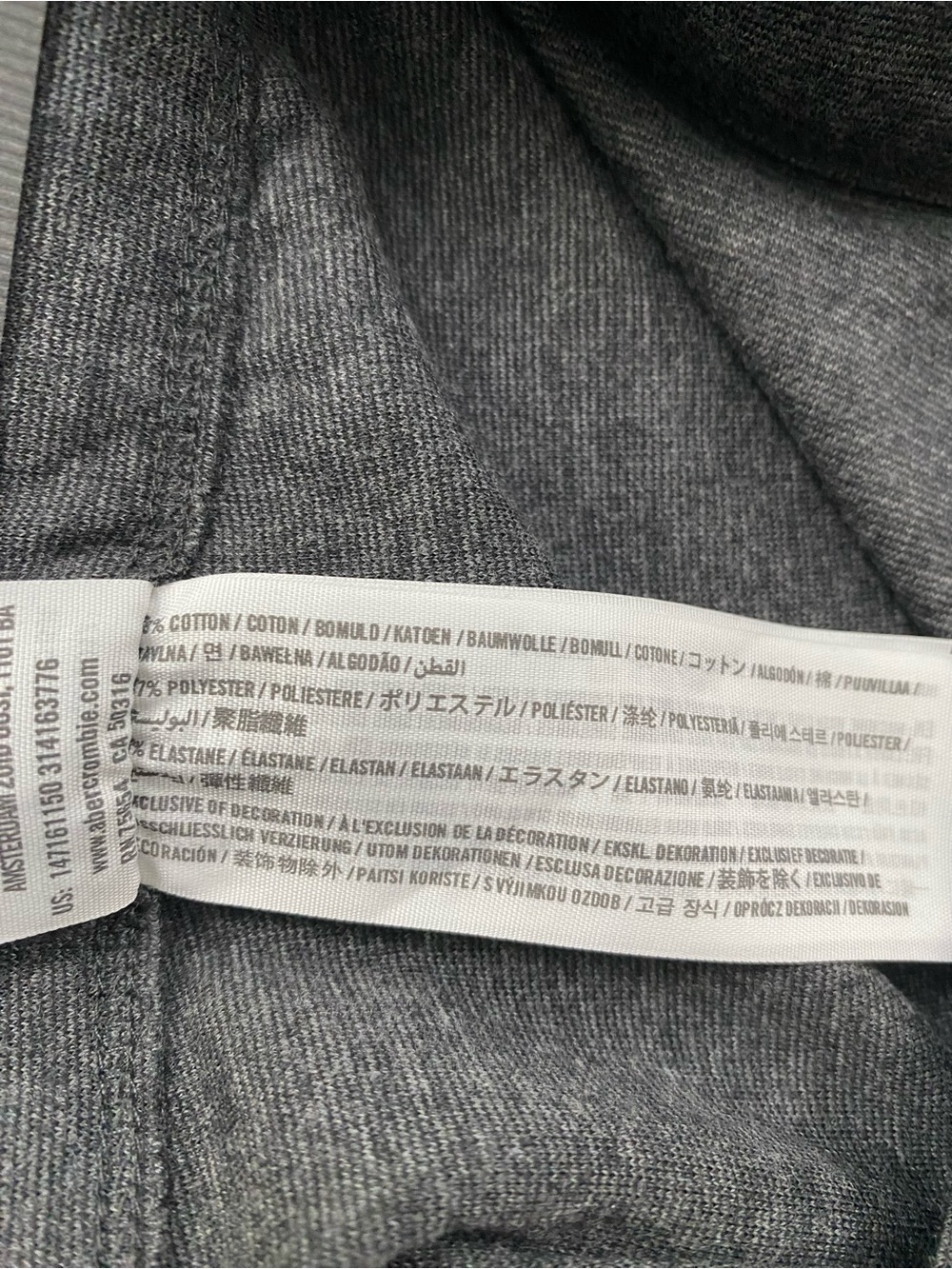 Abercrombie & Fitch The A&F High Rise Legging | Dark Gray Heather - Picture 14 of 16